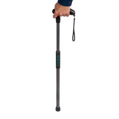 Cane with Built-In Reacher