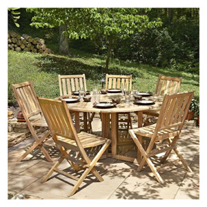 Teak Lancaster Folding Table and Chairs